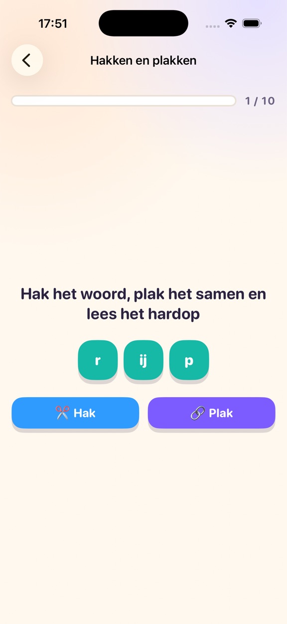 Het woord mijn opgesplitst in de klanken m, ij en n